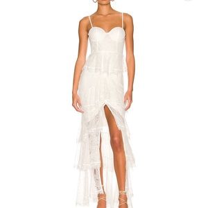 Zelda Fitz Gown in Ivory - MAJORELLE